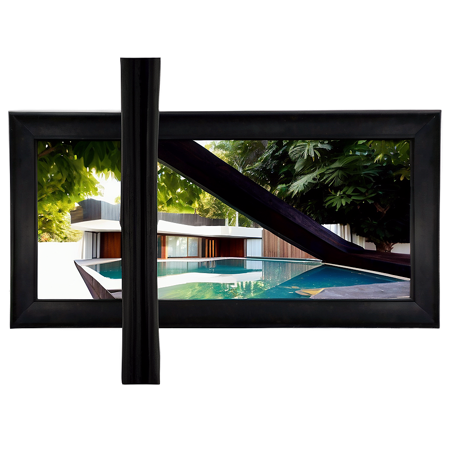 Black Frame With Mount Png 06262024 PNG Image