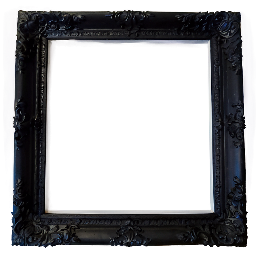 Black Frame With Mount Png Sok80 PNG Image