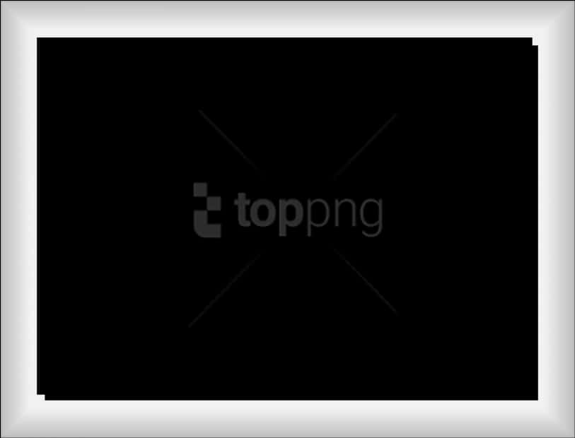 Black Frameon White Background PNG Image