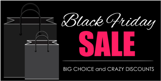 Black Friday Sale Advertisement PNG Image