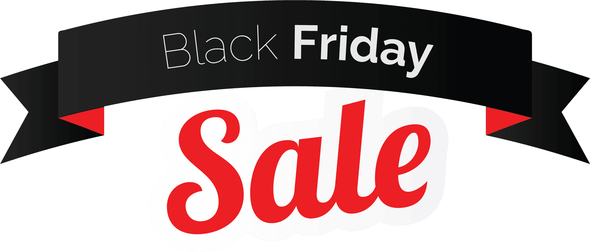 Black Friday Sale Banner PNG Image