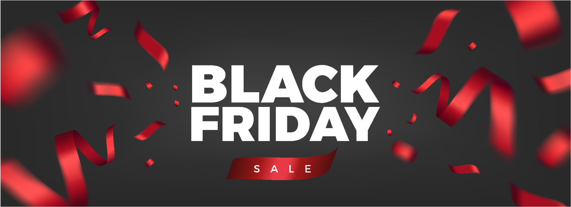 Black Friday Sale Banner PNG Image