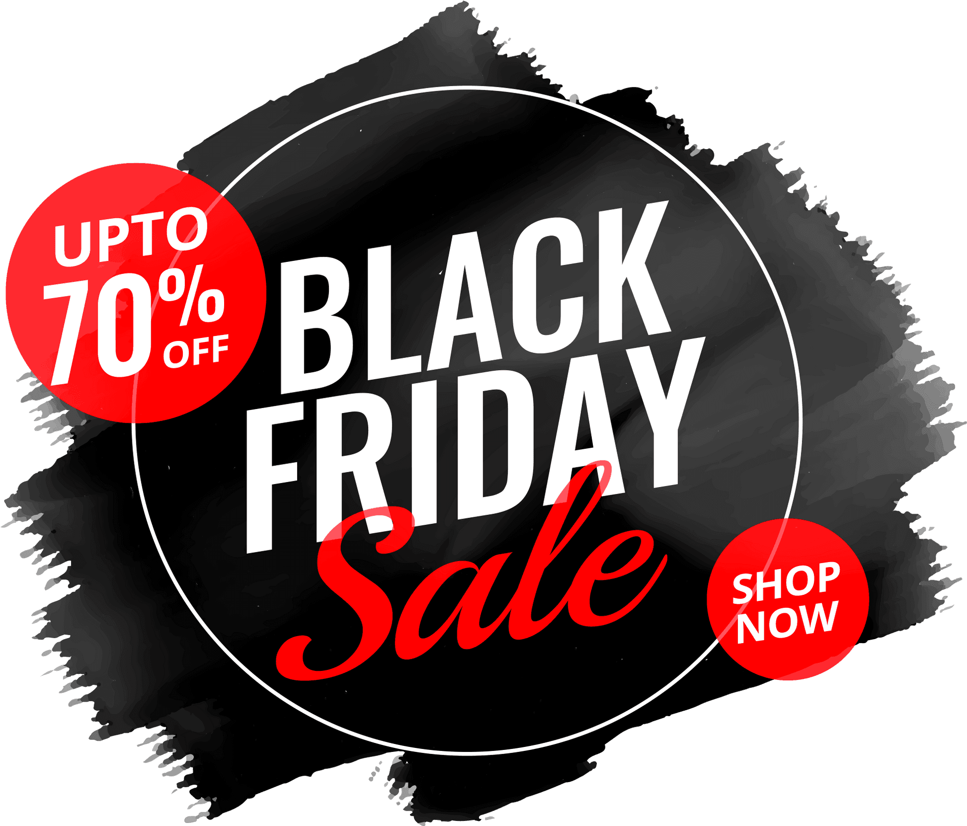 Black Friday Sale Discount Promotion PNG Image