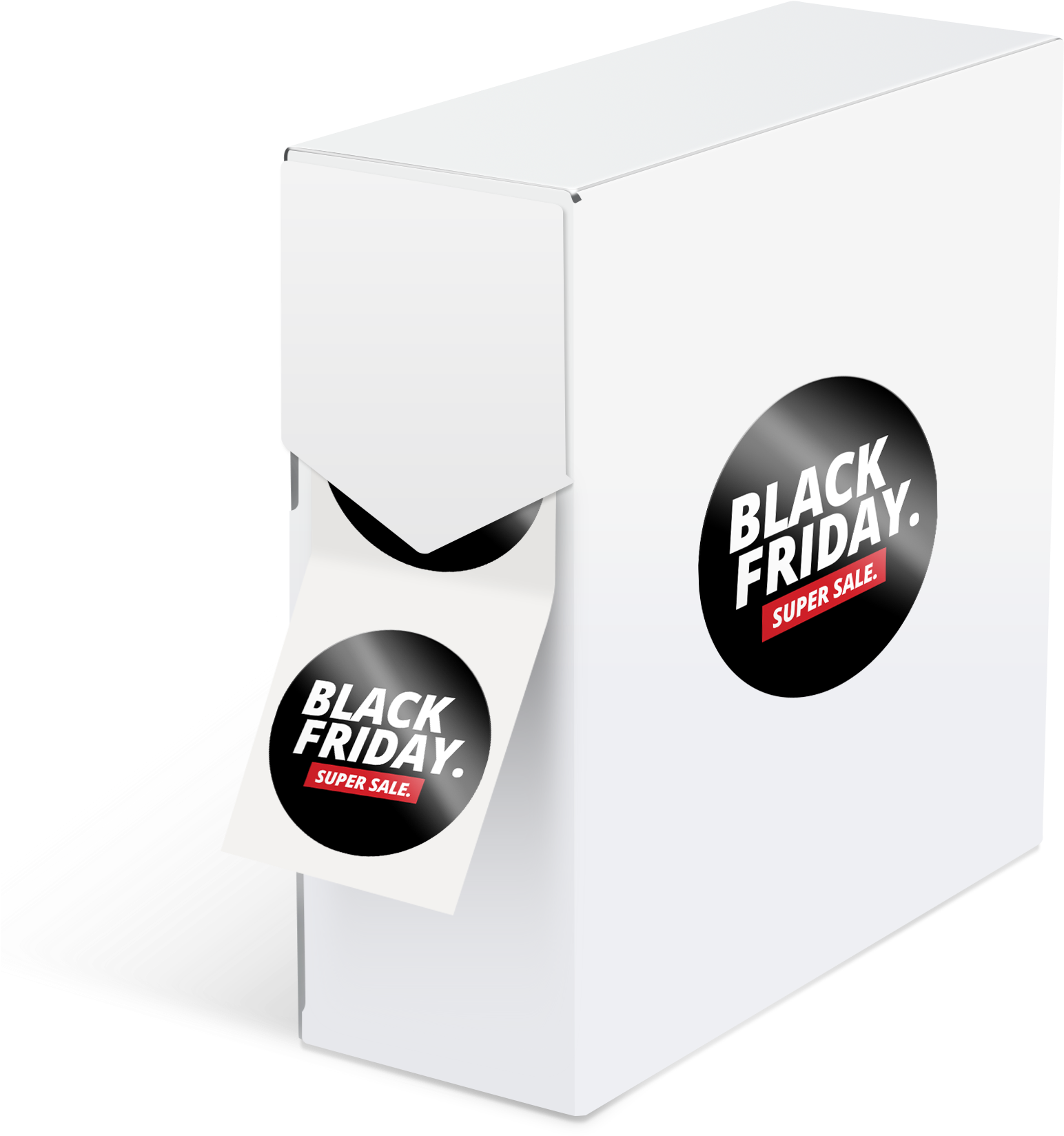 Black Friday Super Sale Box Design PNG Image