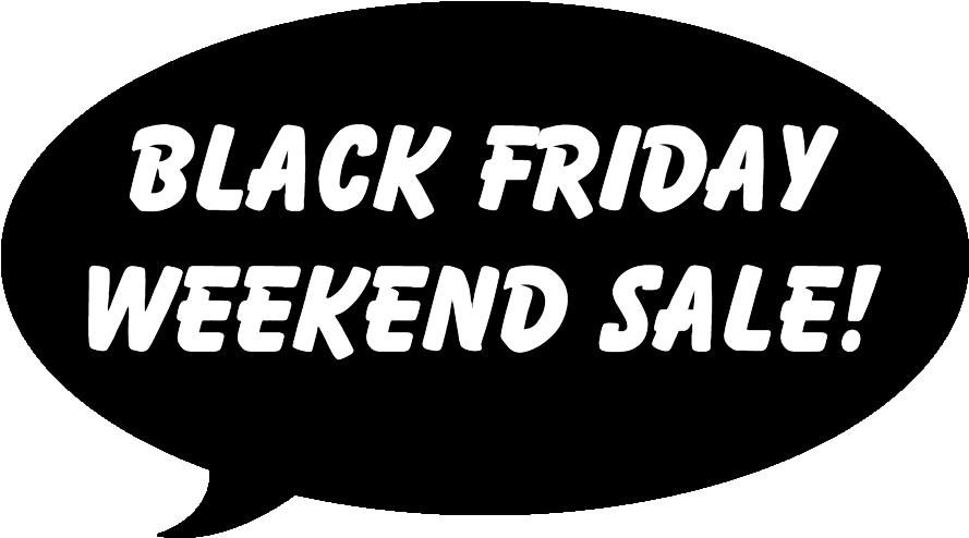 Black Friday Weekend Sale Bubble PNG Image