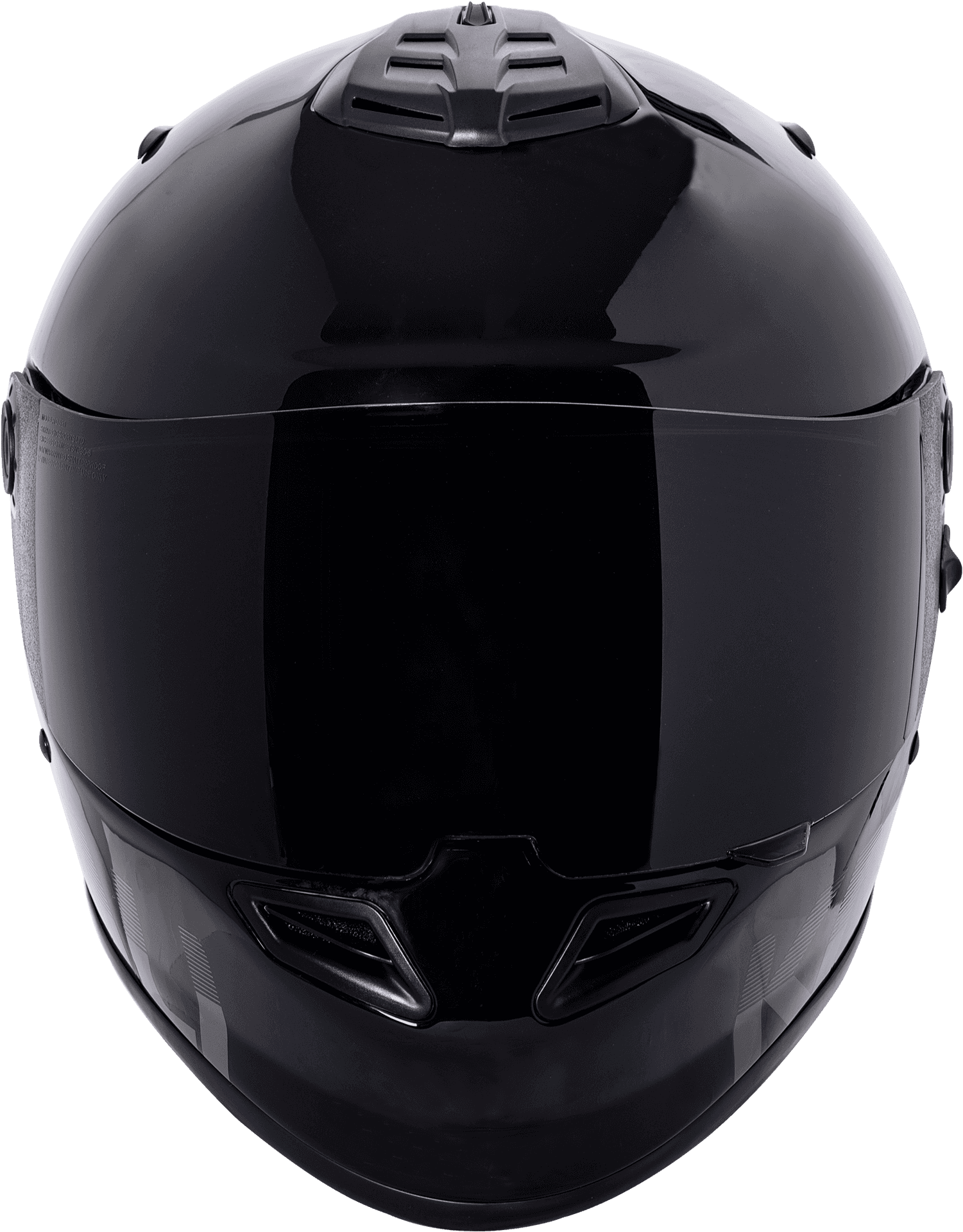 Black Full Face Motorcycle Helmet PNG Image