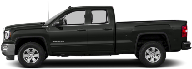 Black G M C Sierra Truck Side View PNG Image