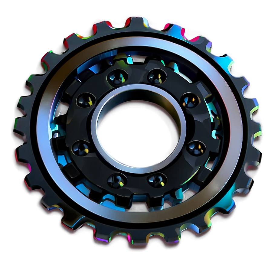 Black Gear Icon Png Qau70 PNG Image