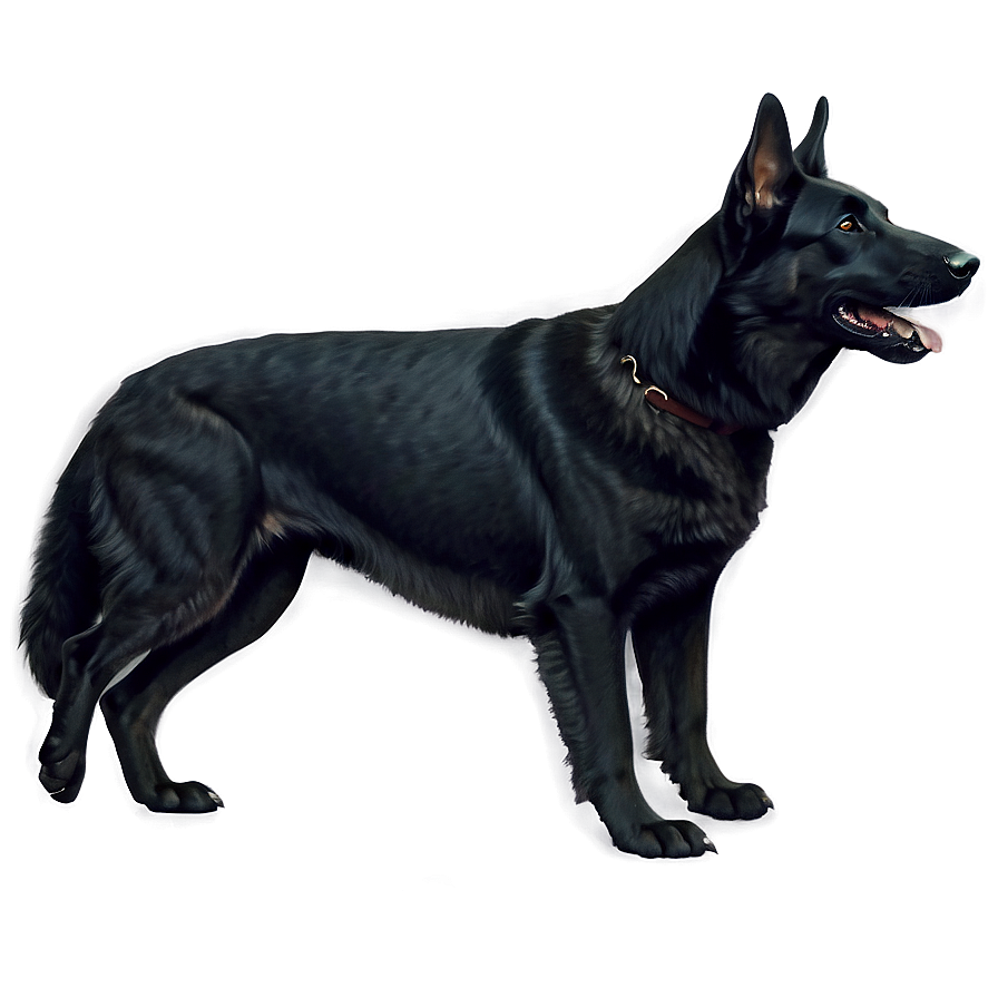 Black German Shepherd Png 3 PNG Image