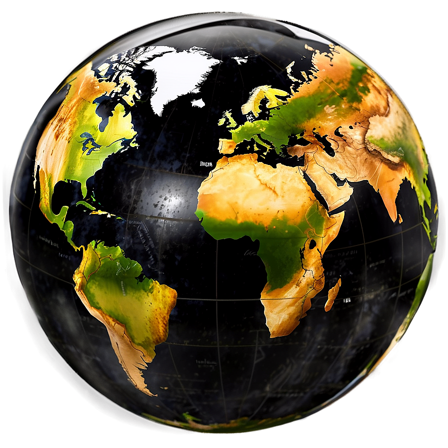 Black Globe Png Fqc PNG Image