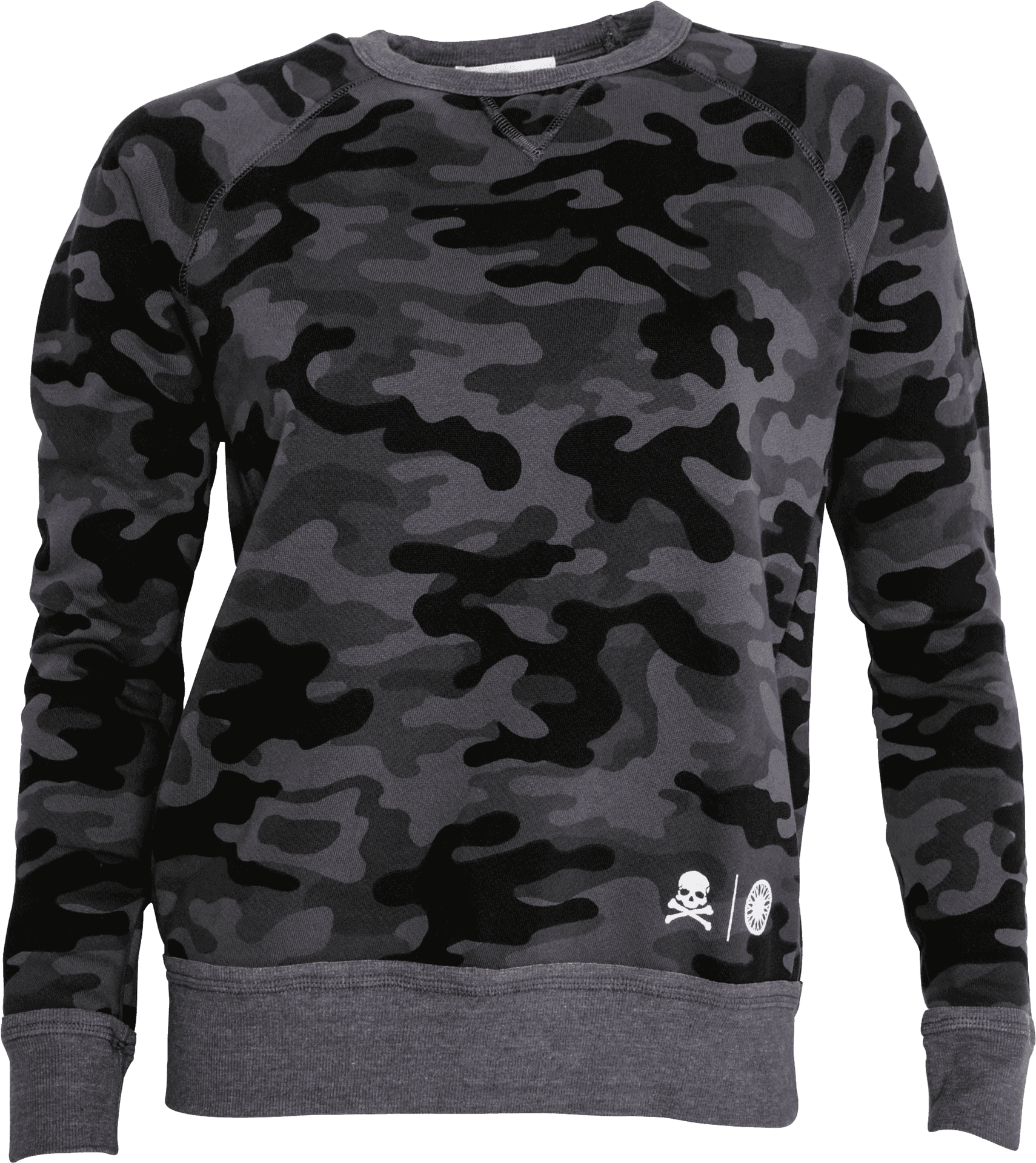 Black Grey Camo Sweatshirt PNG Image