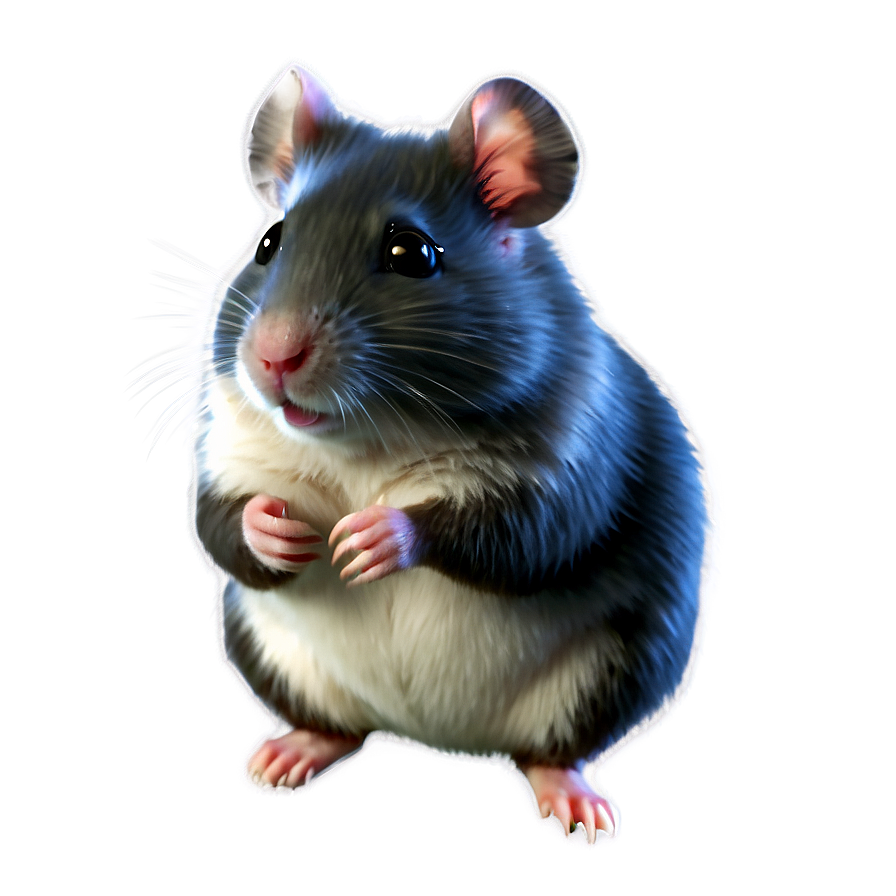 Black Hamster Png Gvk14 PNG Image