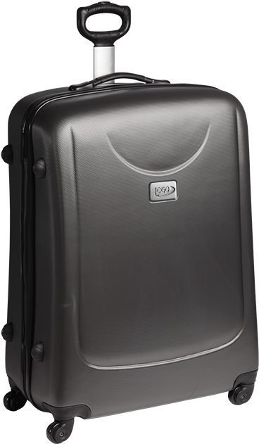 Black Hardshell Spinner Luggage Bag PNG Image