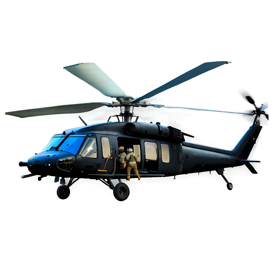 Black Hawk Helicopter On Mission Png Wly5 PNG Image