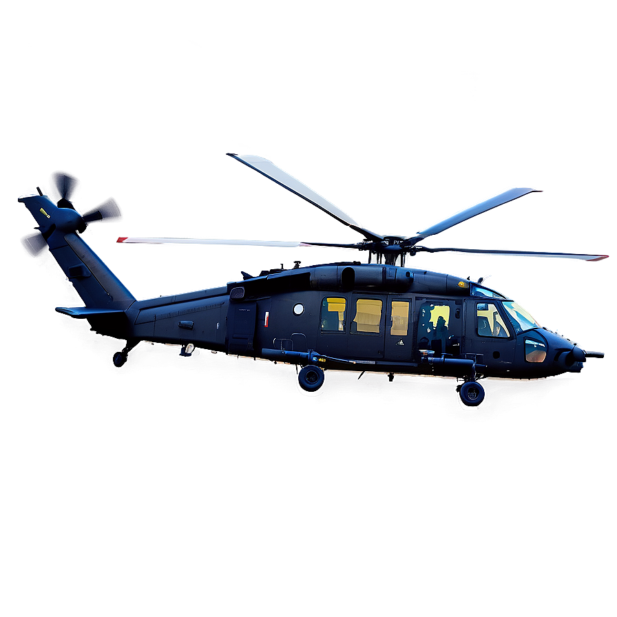 Black Hawk Utility Helicopter Png 4 PNG Image