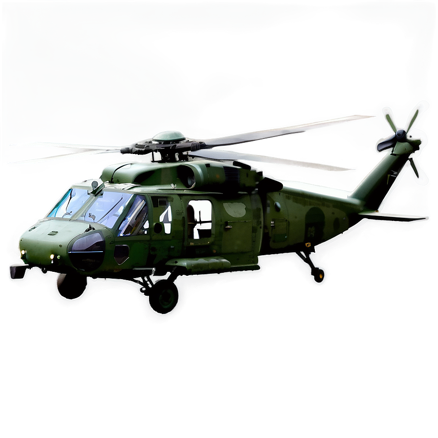 Black Hawk Utility Helicopter Png Gwv68 PNG Image