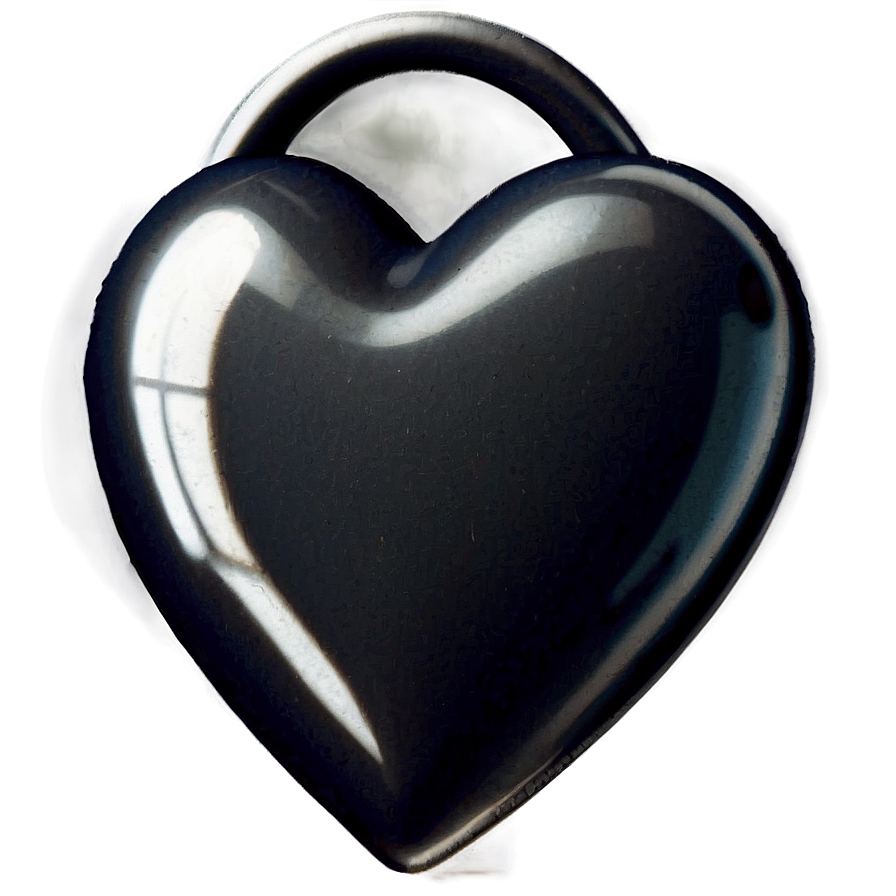 Black Heart Button Png 71 PNG Image