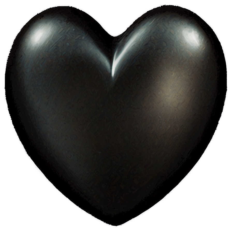 Black Heart Emoji Png Nfv24 PNG Image