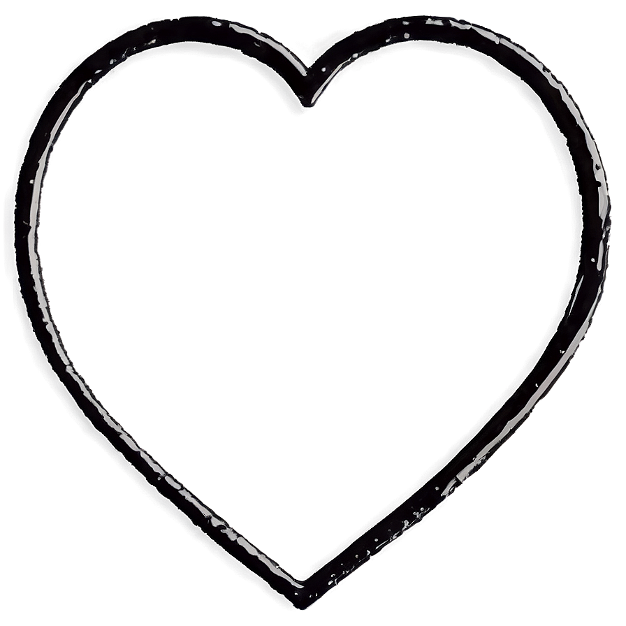 Black Heart Frame Png 06272024 PNG Image