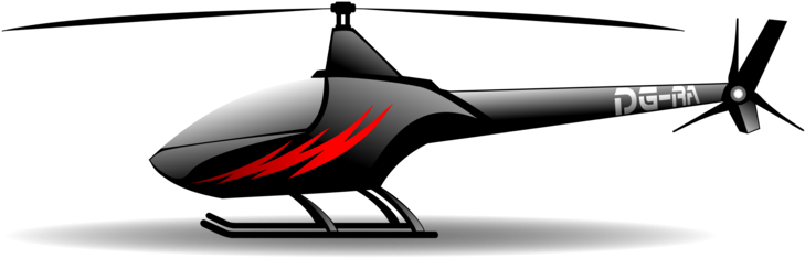 Black Helicopter Graphic PNG Image