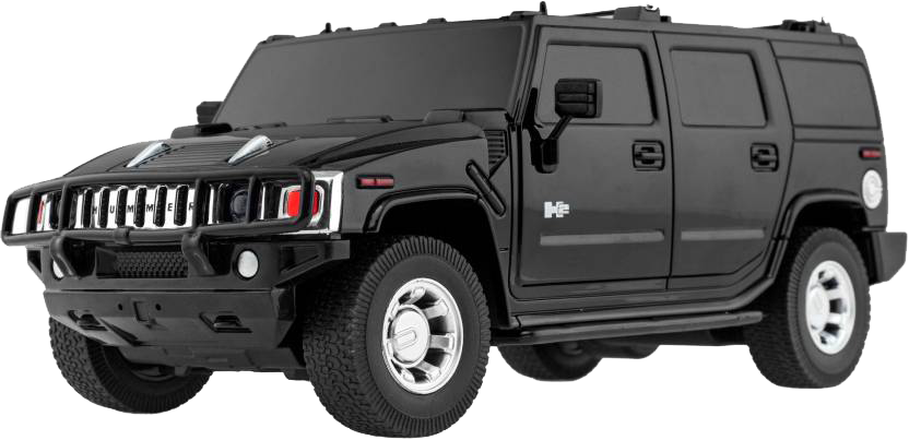 Black Hummer H2 S U V PNG Image