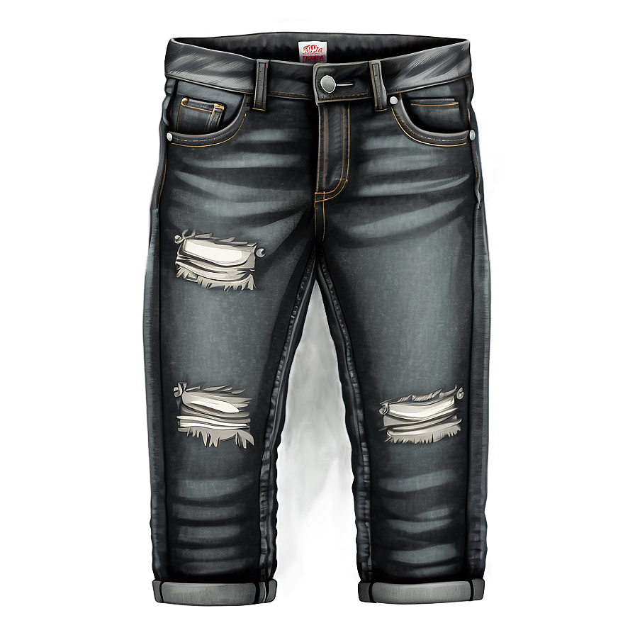 Black Jean Texture Png Llw PNG Image