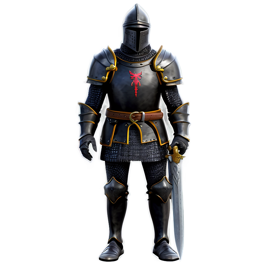 Black Knight Standing Png Utl PNG Image