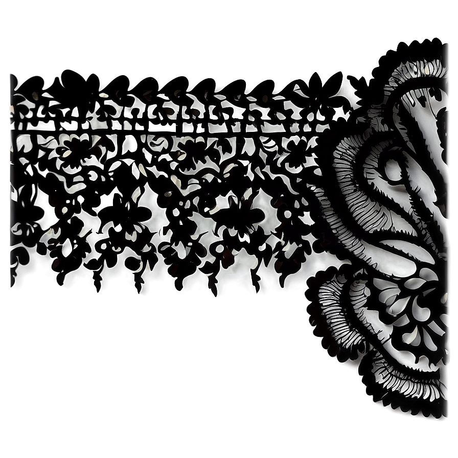 Black Lace Texture Png 21 PNG Image