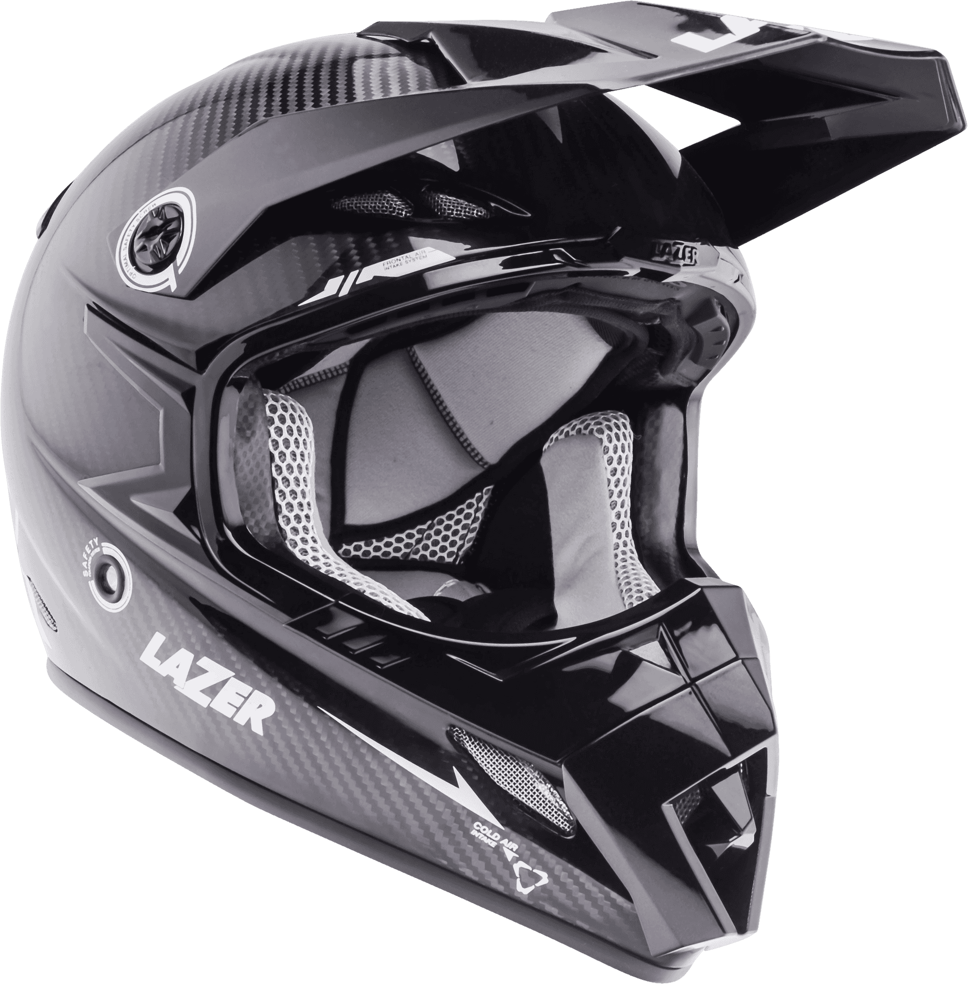 Black Lazer Motocross Helmet PNG Image