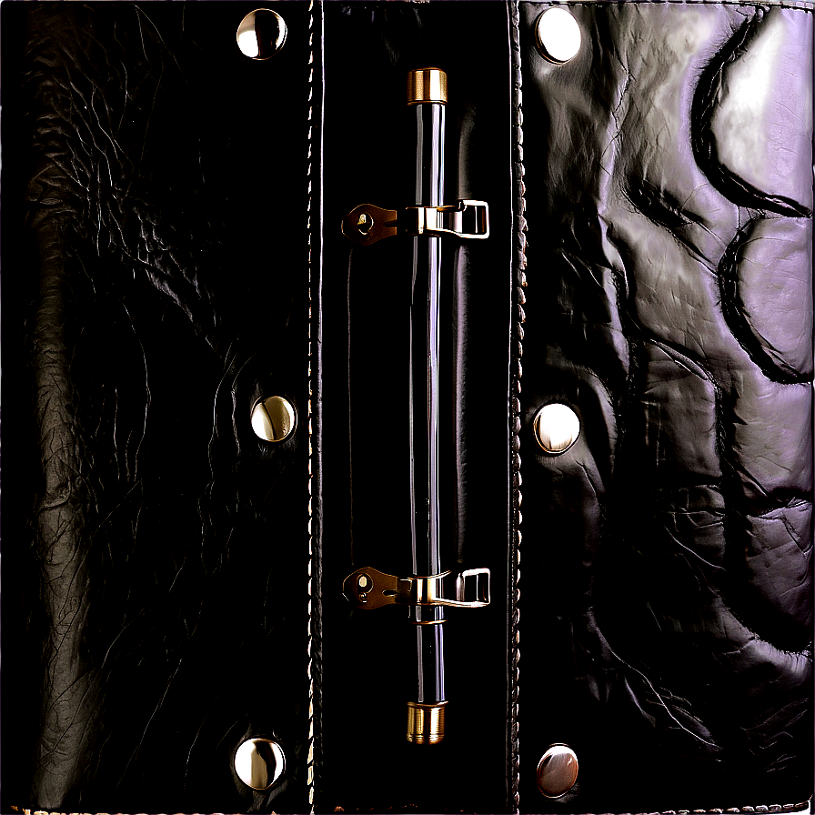 Black Leather Binder Png Fdf PNG Image