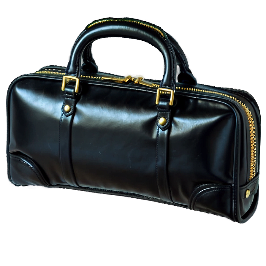 Black Leather Briefcase Png Njt61 PNG Image