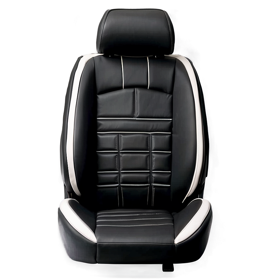 Black Leather Car Seat Png 3 PNG Image