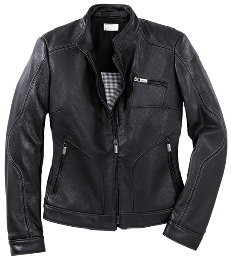 Black Leather Jacket Product Photo PNG Image