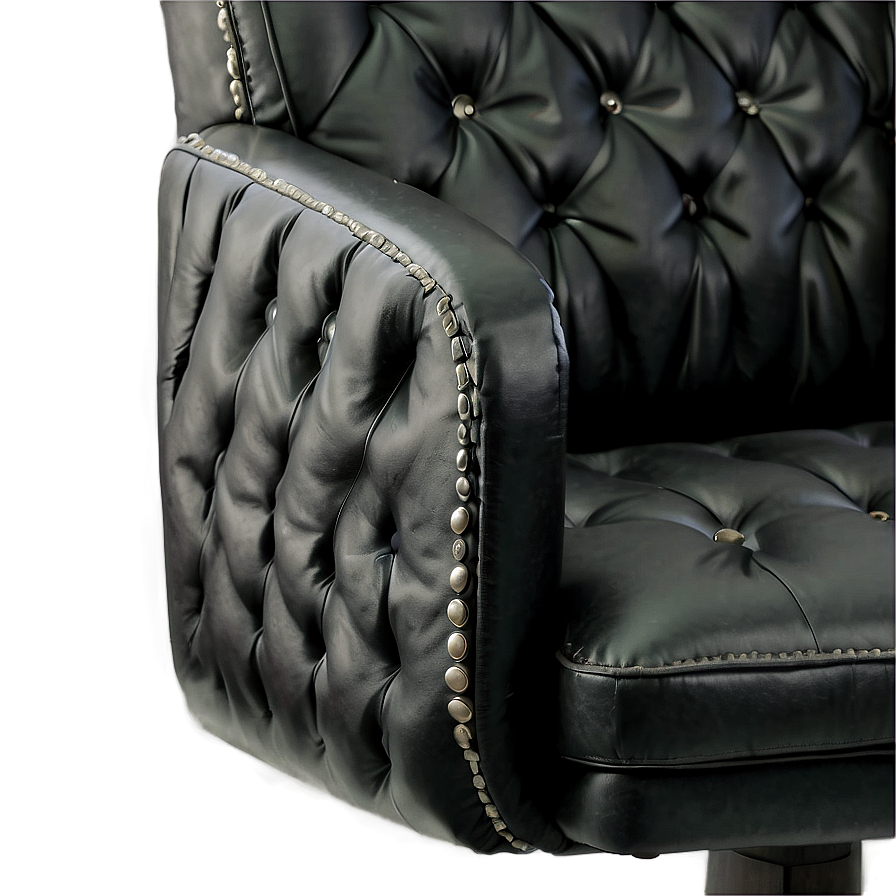 Black Leather Office Chair Png Bfy38 PNG Image