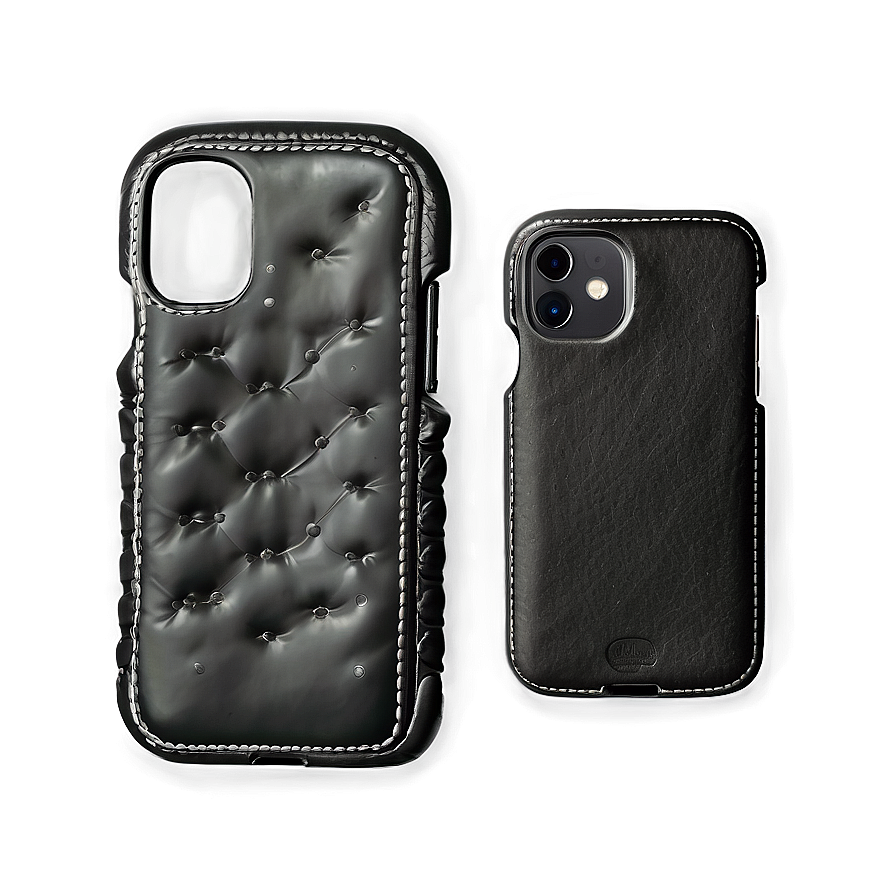 Black Leather Smartphone Case Png Mly PNG Image