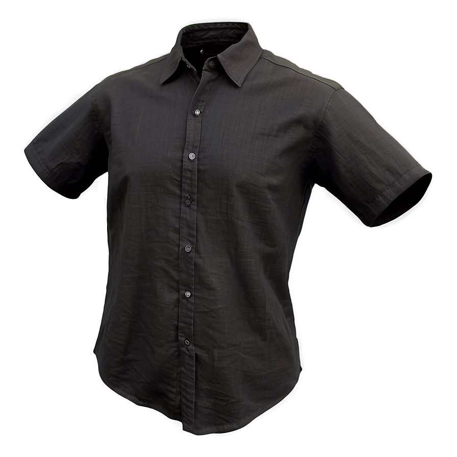 Black Linen Shirt Png Pnd PNG Image