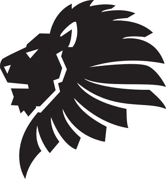 Black Lion Silhouette Graphic PNG Image