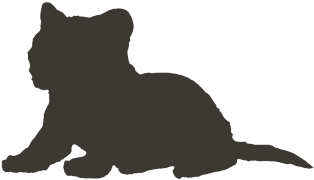 Black Lion Silhouette PNG Image