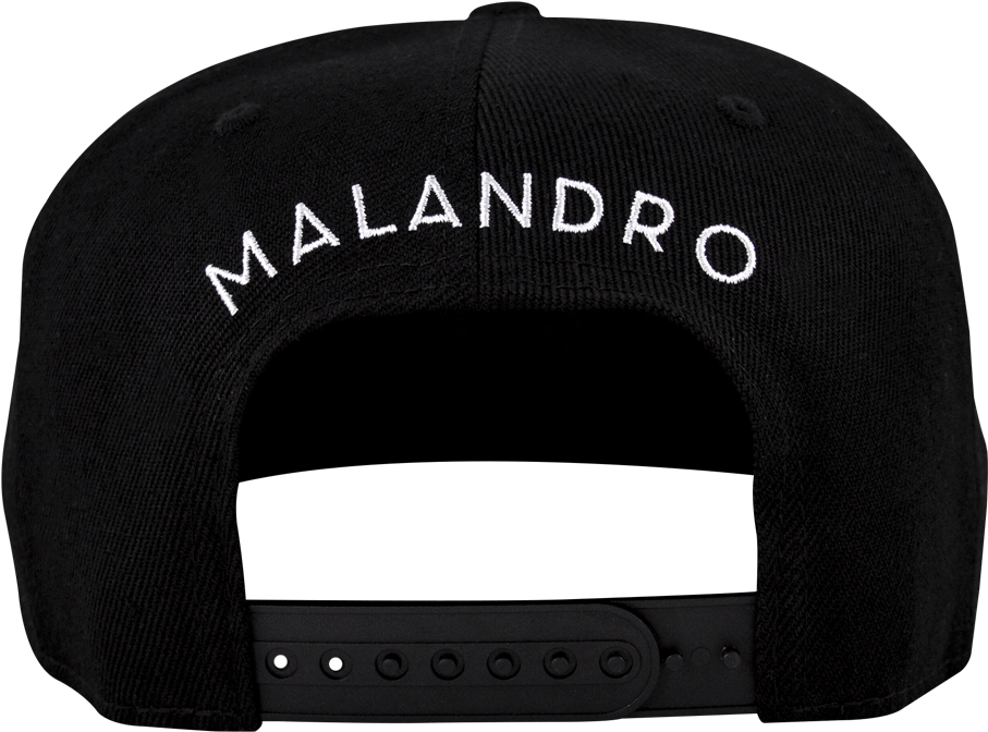 Black Malandro Baseball Cap PNG Image