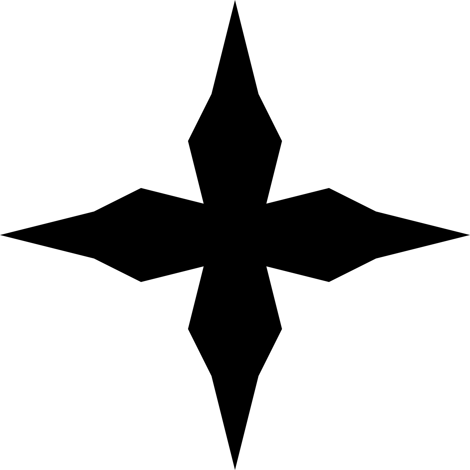 Black Maltese Cross Clipart PNG Image