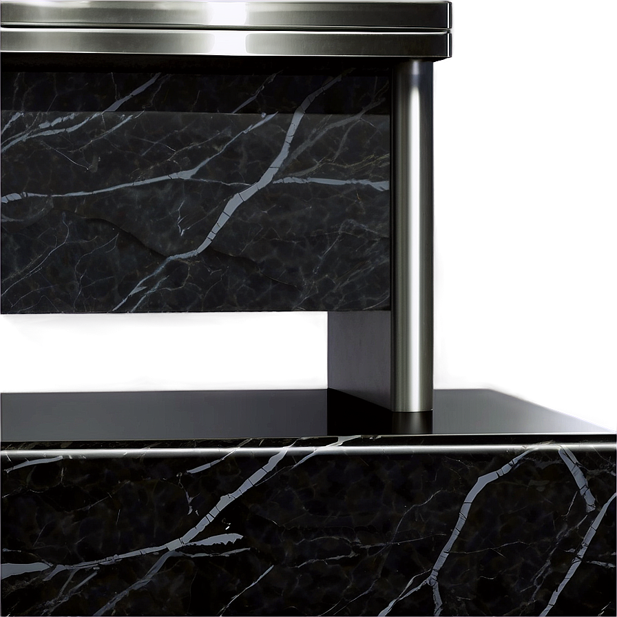 Black Marble Worktop Illustration Png 31 PNG Image