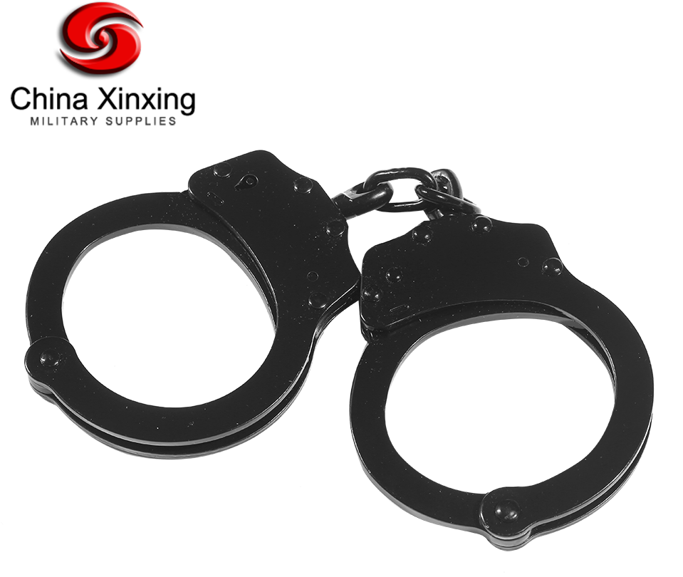 Black Metal Handcuffs Military Supplies PNG Image