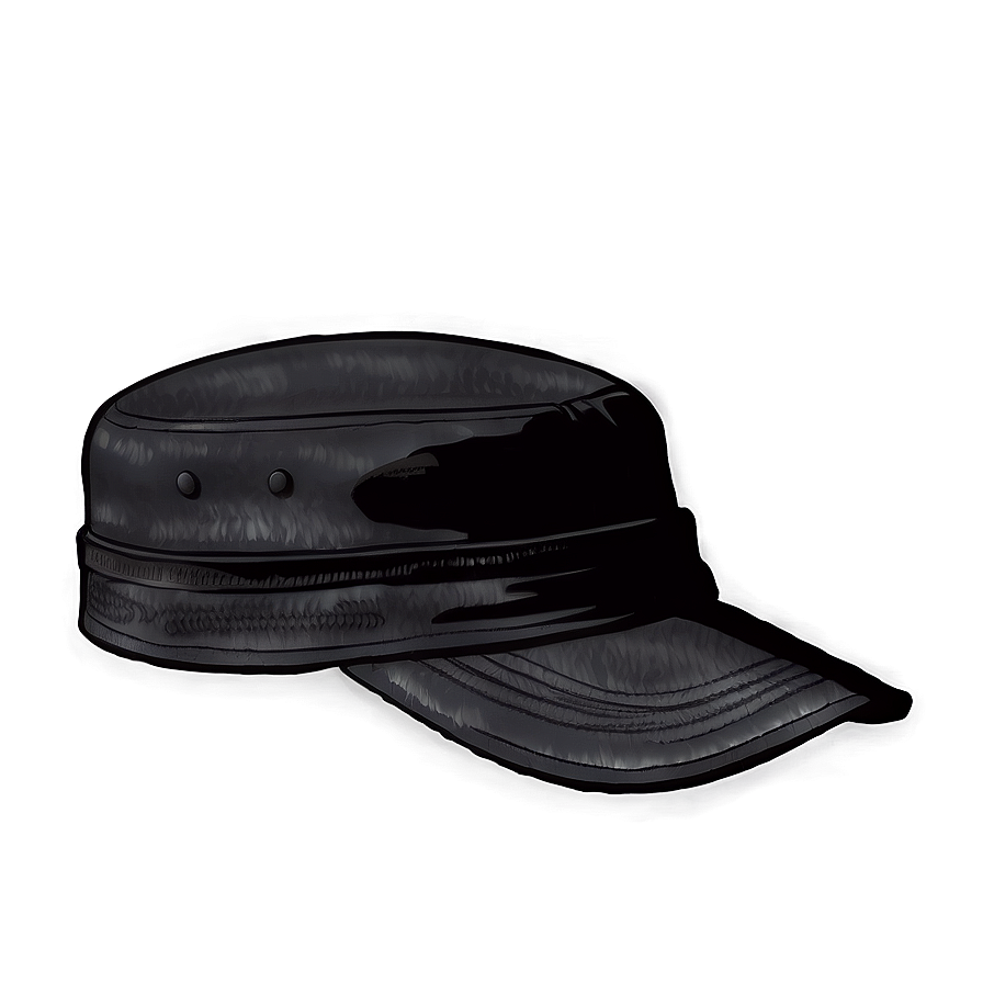 Black Military Hat Png 4 PNG Image