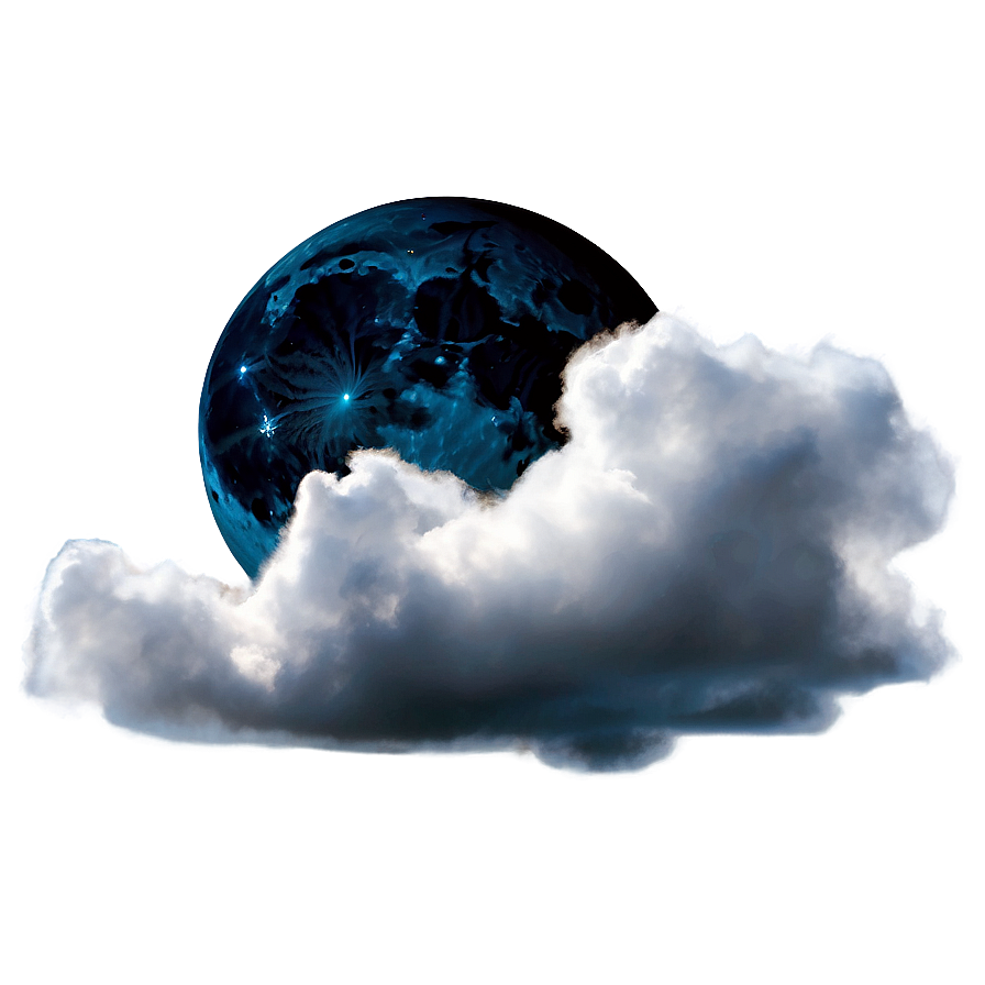 Black Moon In Clouds Png 06252024 PNG Image