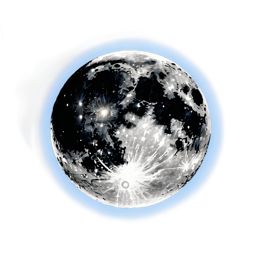 Black Moon In Cosmic Sky Png 06252024 PNG Image