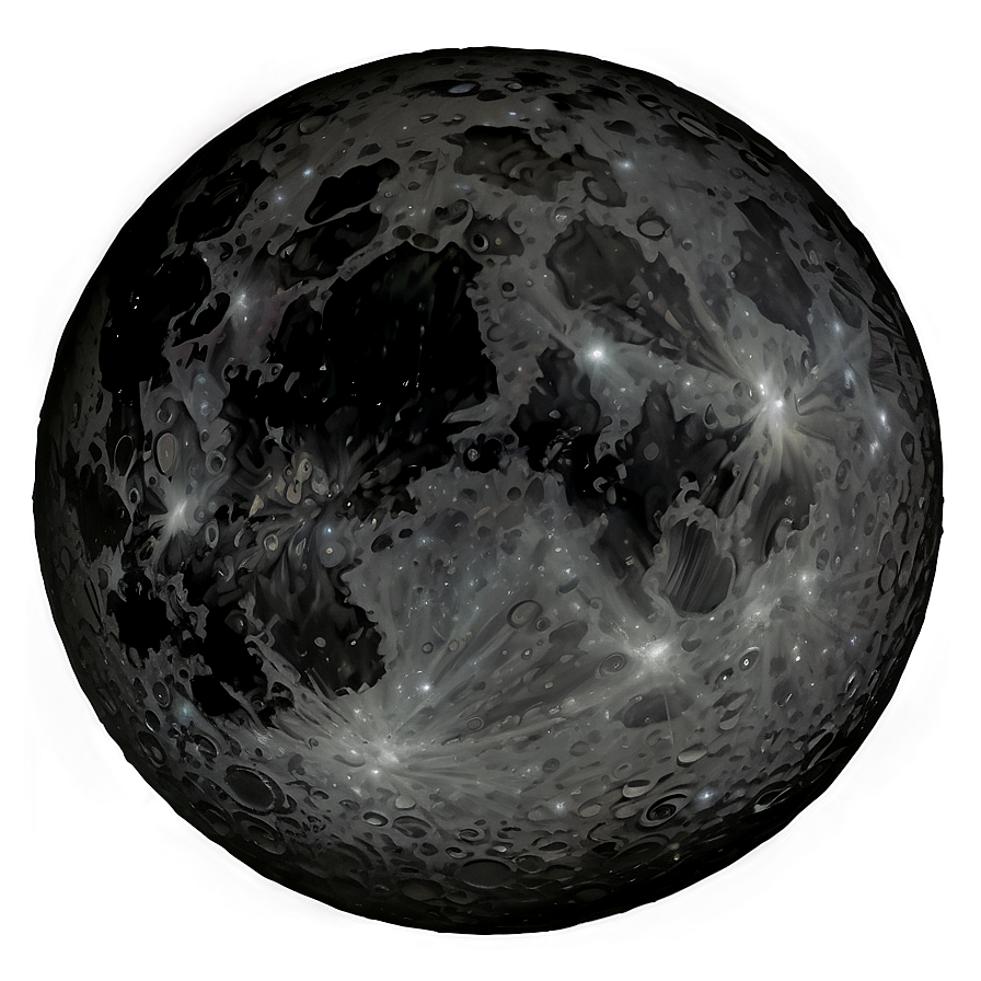 Black Moon In Cosmic Sky Png Cqk PNG Image