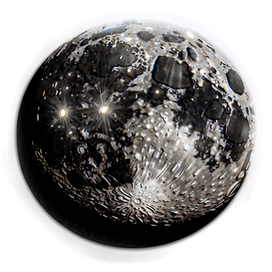 Black Moon With Halo Png Mye PNG Image