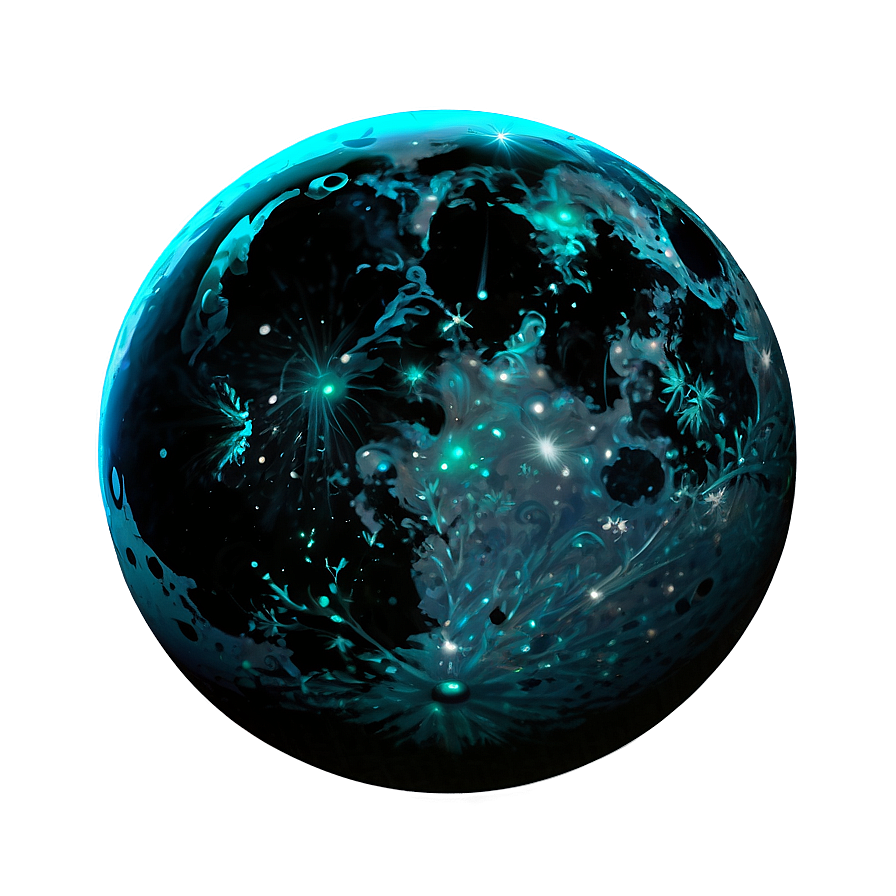 Black Moon With Stars Background Png Ycu88 PNG Image