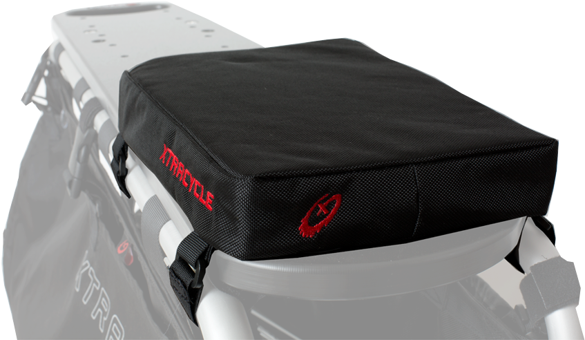 Black Motorcycle Seat Cushion PNG Image