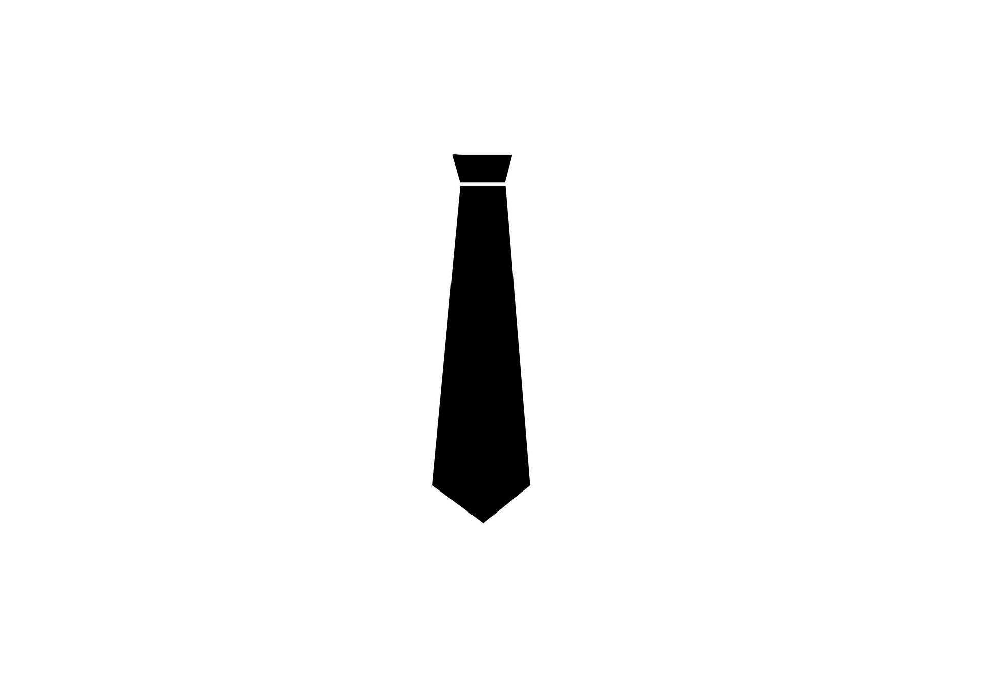 Black Necktie Iconon Teal Background PNG Image